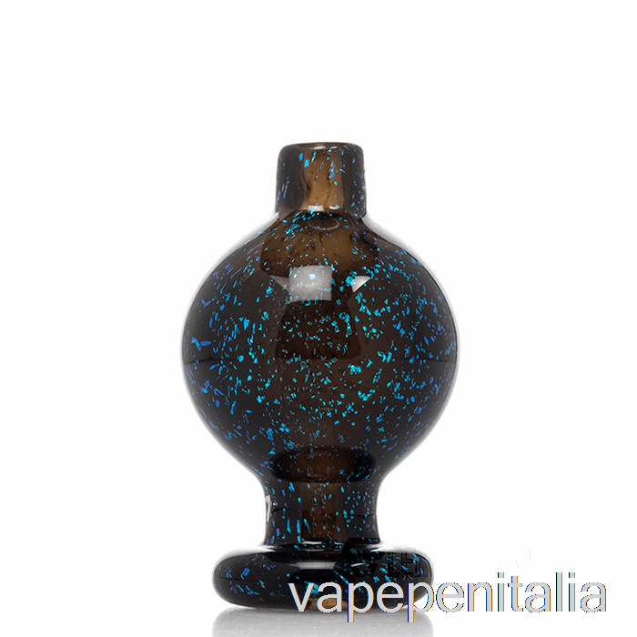 Vape In Italia Cheech Glass Full Dichro Bubble Carb Cap Blu Dicro